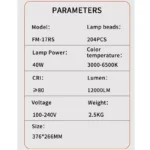 نور-ثابت-ال-ای-دی-جی-ماری-مدل-Jmary-FM-17RS
