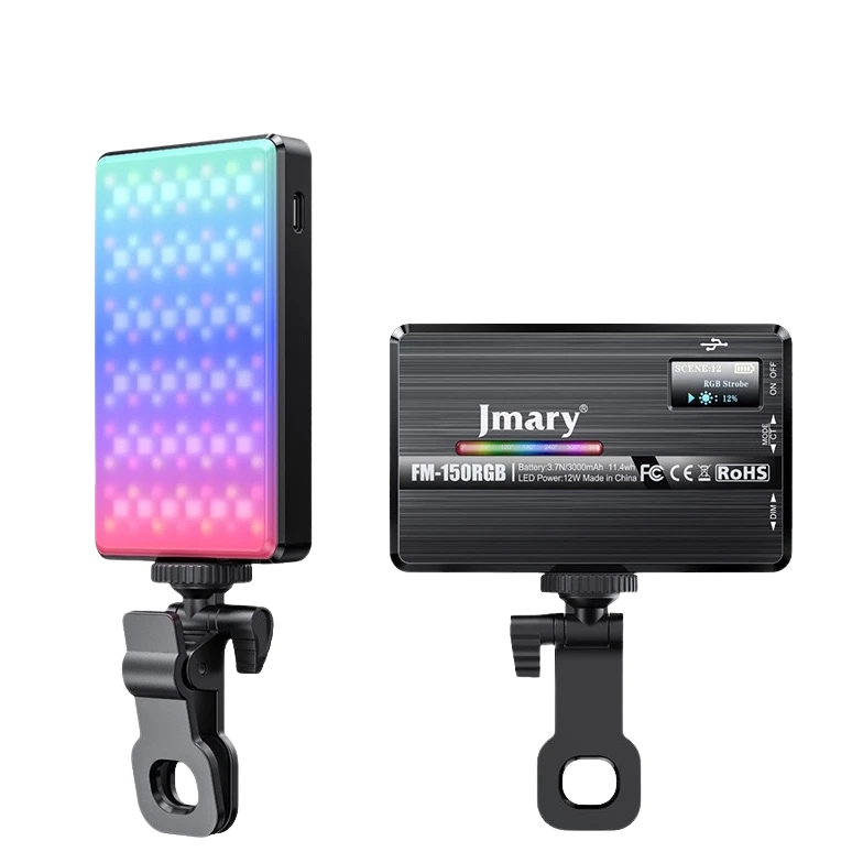 نور JMARY FM-150 RGB — بررسی کامل، مشخصات، نصب روی سه‌پایه و مقایسه با رقبا | TB2Shop