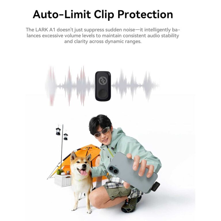 میکروفون یقهای بیسیم هالیلند مدل LARK A1 Mini Duo با کانکتور USB-C